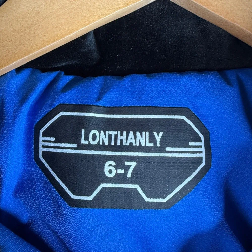 Lonthanly‎ Boys Ski Jacket size 6-7 Blue/Black